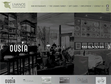 Tablet Screenshot of livanosrestaurantgroup.com